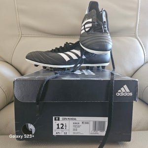 Black Unisex Size M 12.5 (W 13.5) Adidas Copa Mundial Molded Cleats Cleats (New)