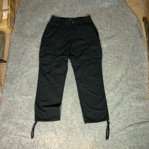 511 Tactical Mens Pants 32x30 Black Cargo Utility Double Knee Padded Ripstop ^
