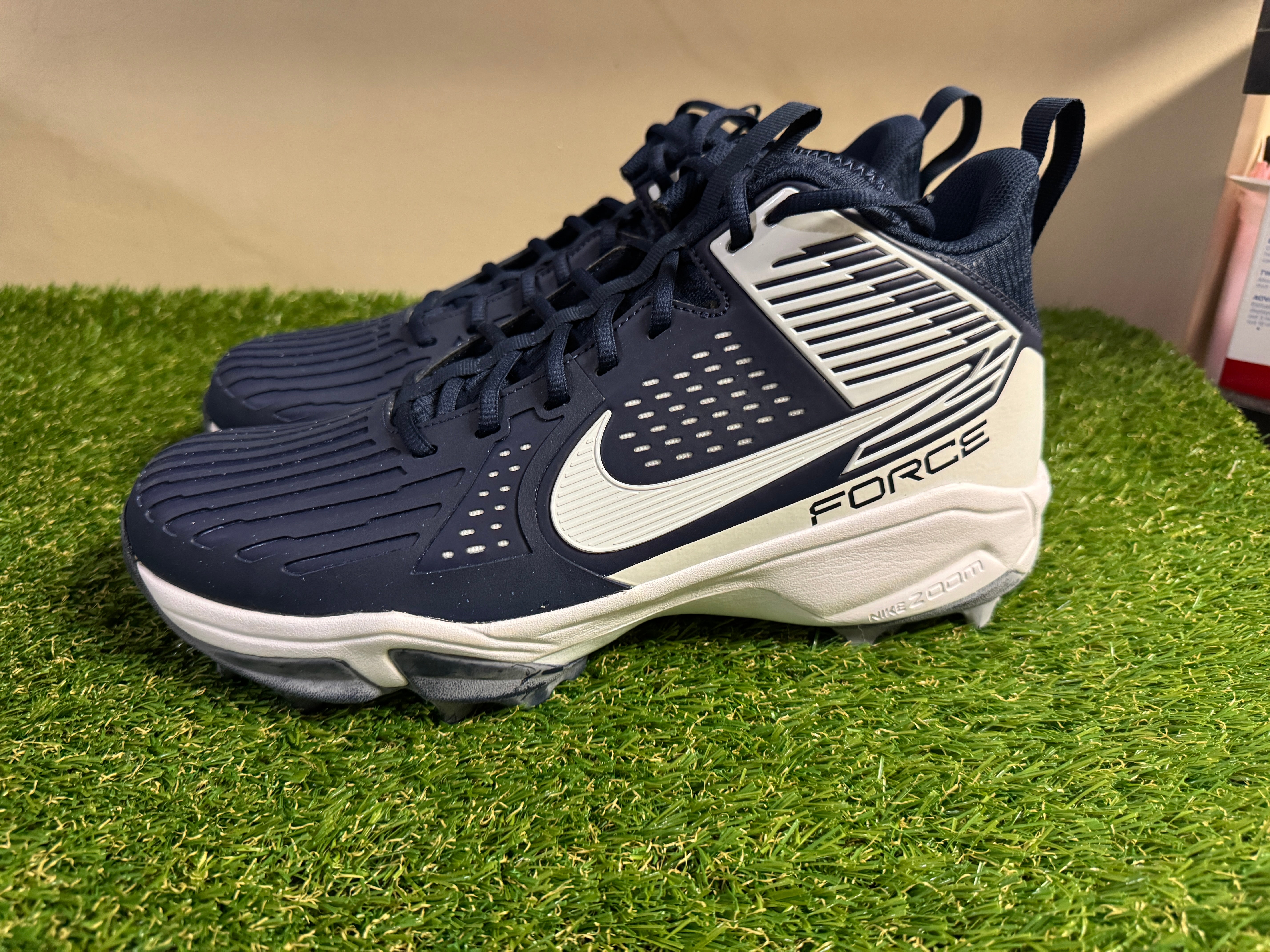 Nike Zoom Force Savage Pro 3 Shark Football Cleats FJ8163-400 Men\'s Size 11 Blue Nike Mens Force Savage Pro 3 Shark White | Mercari main image 3