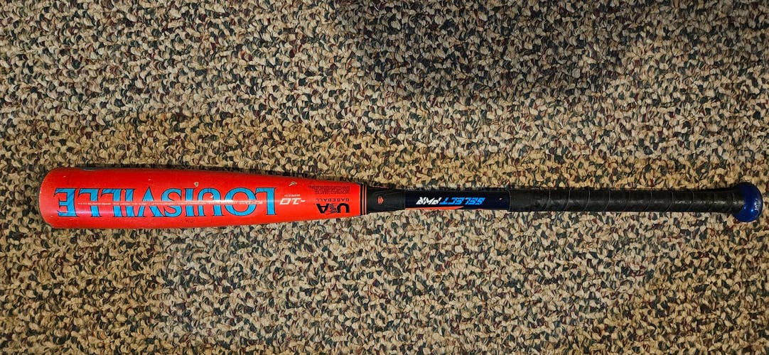 2024 Louisville Slugger Select PWR USABat Certified Bat (-10) Hybrid 20 oz 30" (Used)
