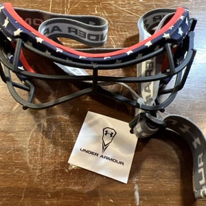 New - American flag Under Armour Charge 2 Lacrosse Eye Mask / goggles