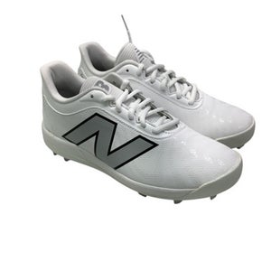 Used New Balance 4040V7 YOUTH RUBBER-MOLDED BB/SB Cleats White Junior 04.5 11347-S000242664