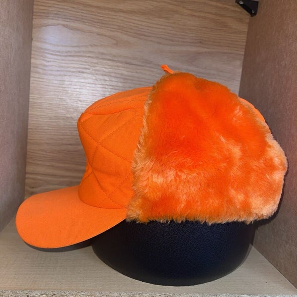 Vintage Trapper Hat Blaze Orange Elmer Fudd Ear Flap Hunting