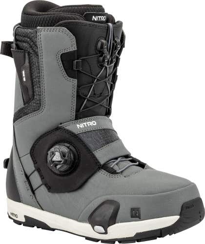 Nitro Profile TLS Step On Snowboard Boots Men's 8 Charcoal New 2025 Burton Only