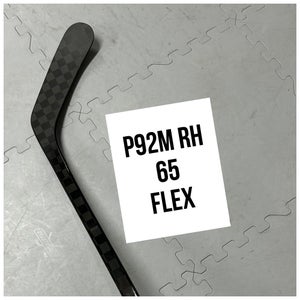 Senior(1x)Right P92M 65 Flex 63” ProBlackStock™ Unbranded Blackouts Pro Stock Nexus Hockey Sticks
