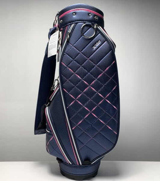 XXIO Lightweight Cart Bag Blue Pink 5-Way Divide Single Strap Golf Bag