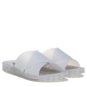 Circus NY by Sam Edelman Jaylee Sandals Women's US 7 Silver Open Toe Slide P459