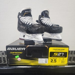 Bauer Supreme S27 Hockey Goalie Skates Size 2.5 (New)