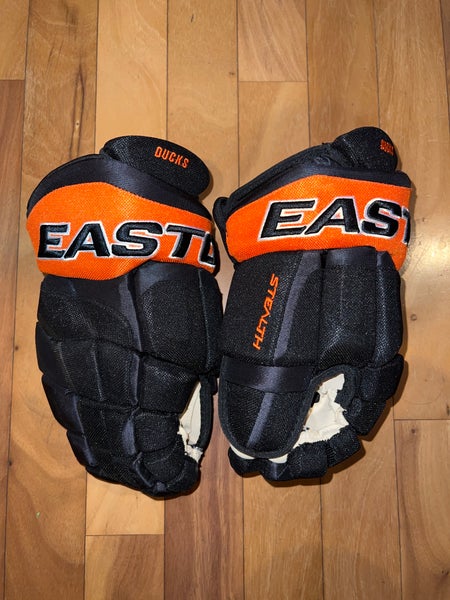 Anaheim Ducks Easton Stealth STH 14” Pro Stock Hockey Gloves