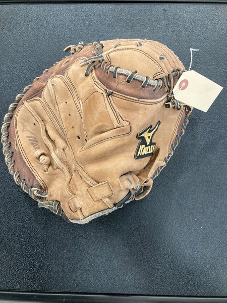 Brown Mizuno Franchise Right Hand Throw Catcher's Baseball Glove 33" (Used)