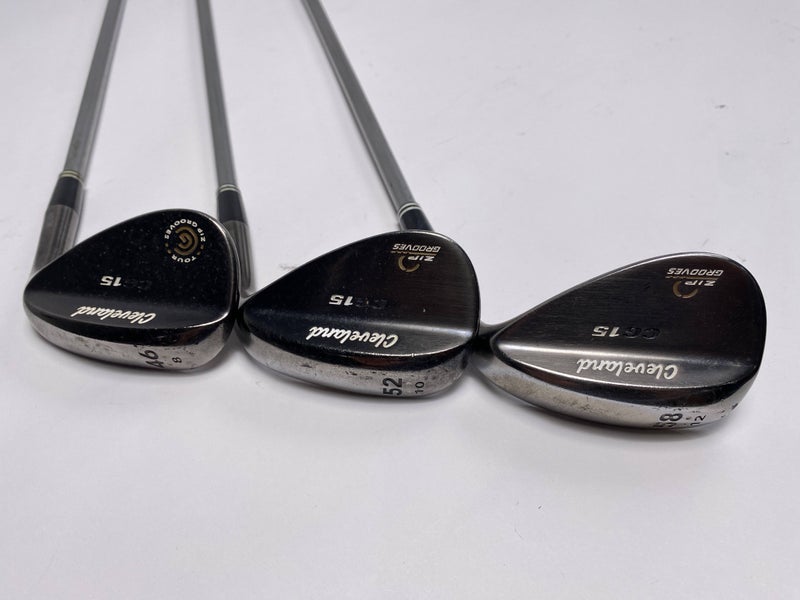 Cleveland CG15 Black Pearl Wedge Set 46*8 52*10 58*12 Graphite Design Ladies RH