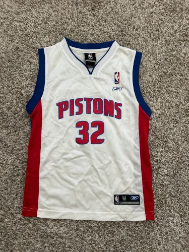 Vintage Detroit Pistons Kids Jersey Reebok Hamilton 32 Size M 10-12