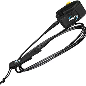 New SURF LEASH 9'  BLK 11443-WVRSL309B