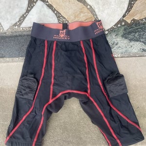 Mad Guy Hockey Compression Shorts with Protective, Boys S/M