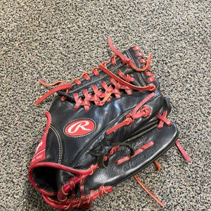 Black Rawlings RCS Right Hand Throw Baseball Glove 11.75" (Used)