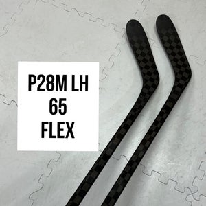 Senior(2x)Left P28M 65 Flex 63”  ProBlackStock™ Unbranded Blackouts Pro Stock Nexus Hockey Sticks