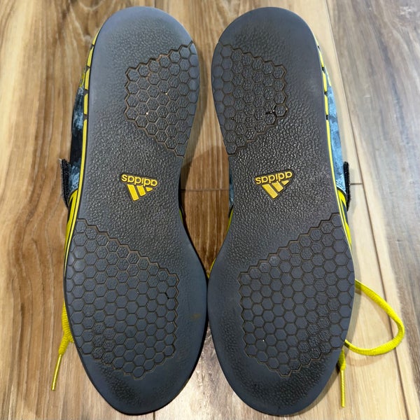 Adidas Powerlift 3 Weightlifting Shoes, Yellow/Blue, Men display picture 1