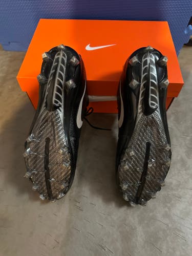 Black Unisex Size M 11.5 (W 12.5) Nike Vapor Untouchable Pro FNL Black Molded Cleats Cleats (Used)