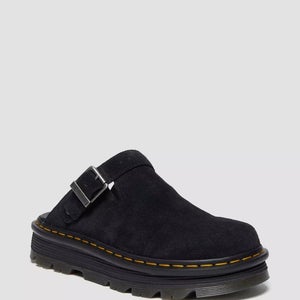 Dr. Martens Zebzag 31657001 Mule Unisex M8/W9 Black Platform Casual Shoes P498