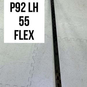 Intermediate(1x)Left P92 55 flex 63” ProBlackStock™ Unbranded Blackouts Pro Stock Hockey Sticks