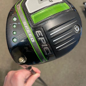 Men's Callaway Epic Speed Driver Left Hand Stiff Flex 9 Loft (Used)