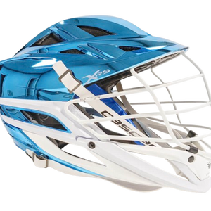 NEW CHROME CAROLINA BLUE CASCADE XRS PRO LACROSSE HELMET