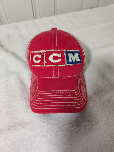 Vintage CCM Block Logo Trucker Hat, Russia. NWOT