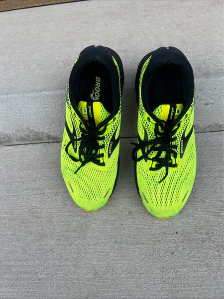 Brooks Ghost 14 Men's Running Shoes Size 11 Neon Yellow/Black - Main Image