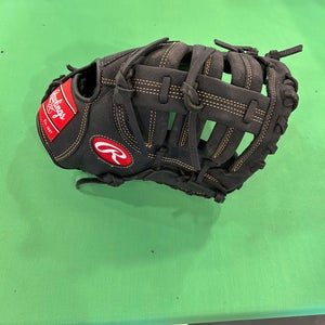 Black Rawlings Renegade Right Hand Throw First Base Baseball Glove 11.5" (Used)
