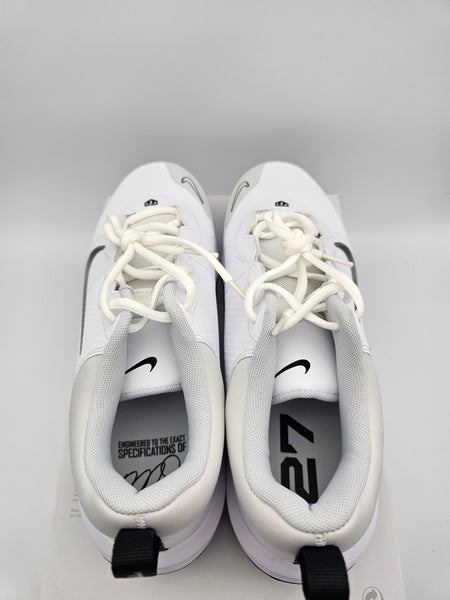Nike Force Trout 9 MCS White Metallic Silver Baseball Cleats  display picture 1