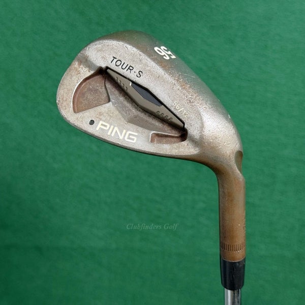 Ping Tour-S Raw Black Dot 56-12 56 Sand Wedge Stepped Steel Wedge Flex
