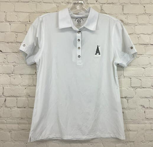 Fairway & Greene Women's Southward Country Club Small White Polo Golf Shirt NEW