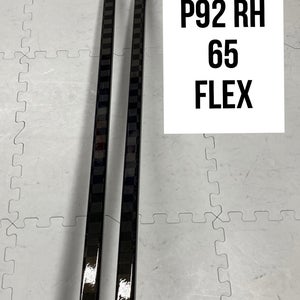 Senior(2x)Right P92 65 Flex 63” ProBlackStock™ Unbranded Blackouts Pro Stock Nexus Hockey Sticks
