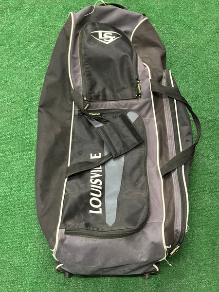 Black Louisville Slugger Wheeled Catchers Bag (Used)