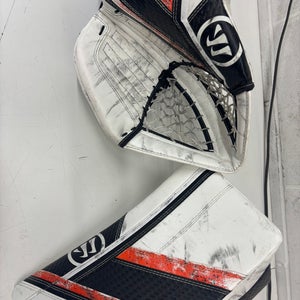 Warrior goalie glove and blocker