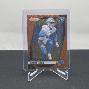 Terrion Arnold Detroit Lions 2024 Panini Prizm Orange Disco Football Rookie #389
