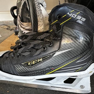 CCM Tacks 4092 Hockey Goalie Skates Regular Width  9.5 (Used)