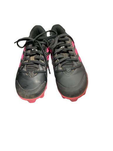 Used Adidas PNK/BLK BB/SB Cleats Black Junior 01.5 11834-S000033991