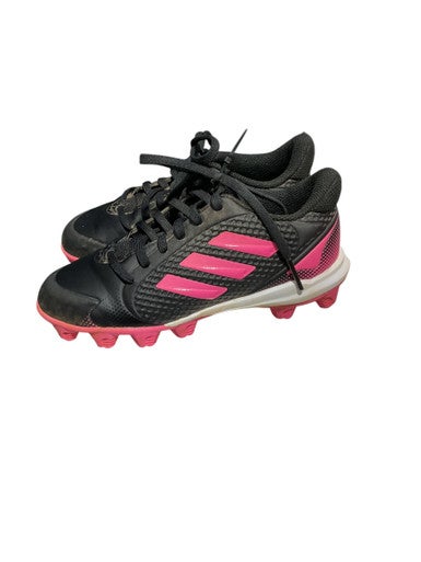 Used Adidas PNK/BLK BB/SB Cleats Black Junior 01.5 11834-S000033991