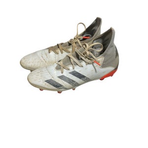 Used Adidas Soccer Cleats White Junior 06 11834-S000034015