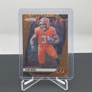 Zack Moss Cincinnati Bengals  2024 Panini Prizm Orange Disco Football Base #56