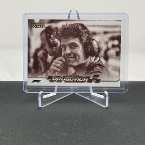 Felipe Drugovich Aston Martin Aramco 2024 Topps F1 Paddock Pass Sepia Parallel