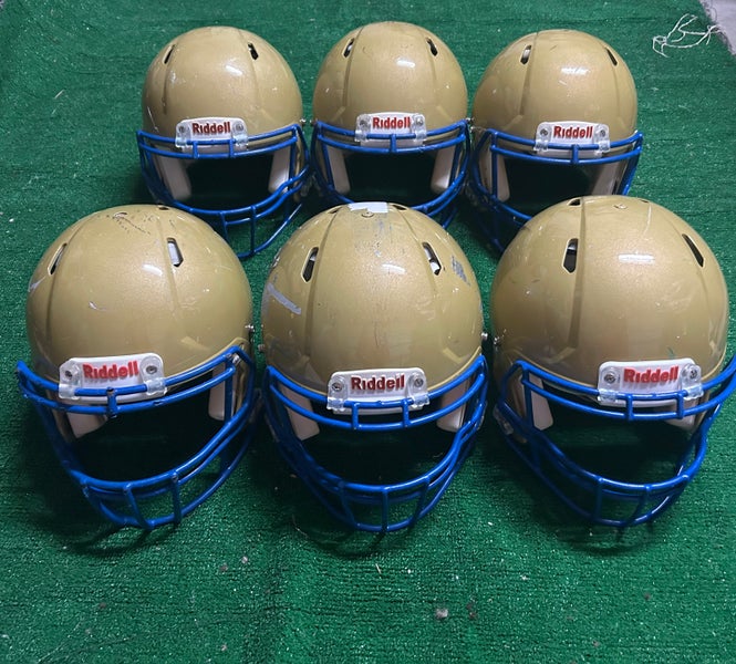 Bundle 6 Helmets Riddell Speed Football Adult 3M, 3Large