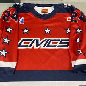 New Tecumseh CIVICS JrA XXL game jersey #24