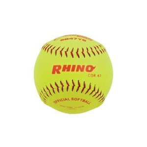 Champion 6 Ball Pack SB12 12" Optic Yellow .47 Cork Core Raised Seam Softballs