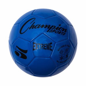 Champion Sports Extreme Soft Touch Butyl Bladder Soccer Ball, Size 5, Blue