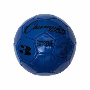 Champion Sports Extreme Soft Touch Butyl Bladder Soccer Ball, Size 3, Blue