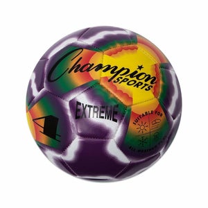 Champion Sports Extreme Soft Touch Butyl Bladder Soccer Ball, Size 4, Tie Dye