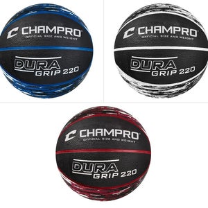Champro Sports Dura-Grip 220 Official Size (29.5") & Weight Rubber Basketball
