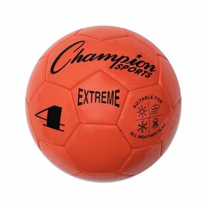 Champion Sports Extreme Soft Touch Butyl Bladder Soccer Ball, Size 4, Orange